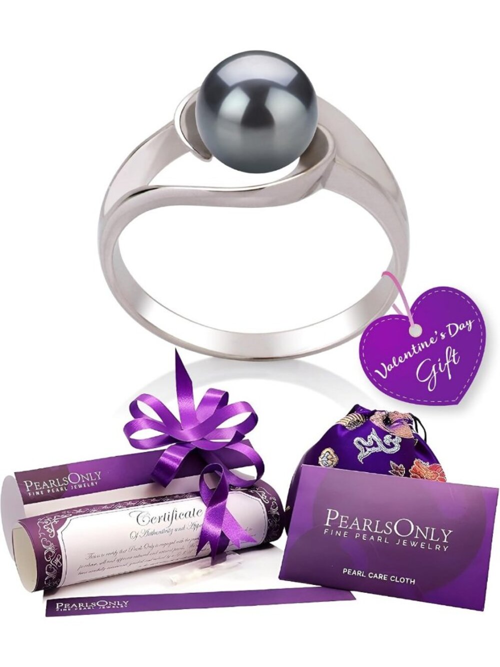 AAA Quality 6-7mm Freshwater Cultured Pearl Ring in 925 Sterling Silver for